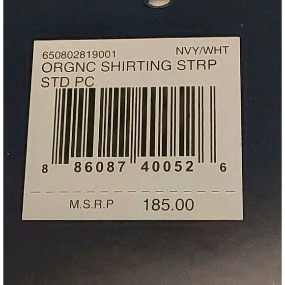 Ralph Lauren Organic Shirting Stripe Cotton Two Standard Pillowcases Blue White - Picture 9 of 9